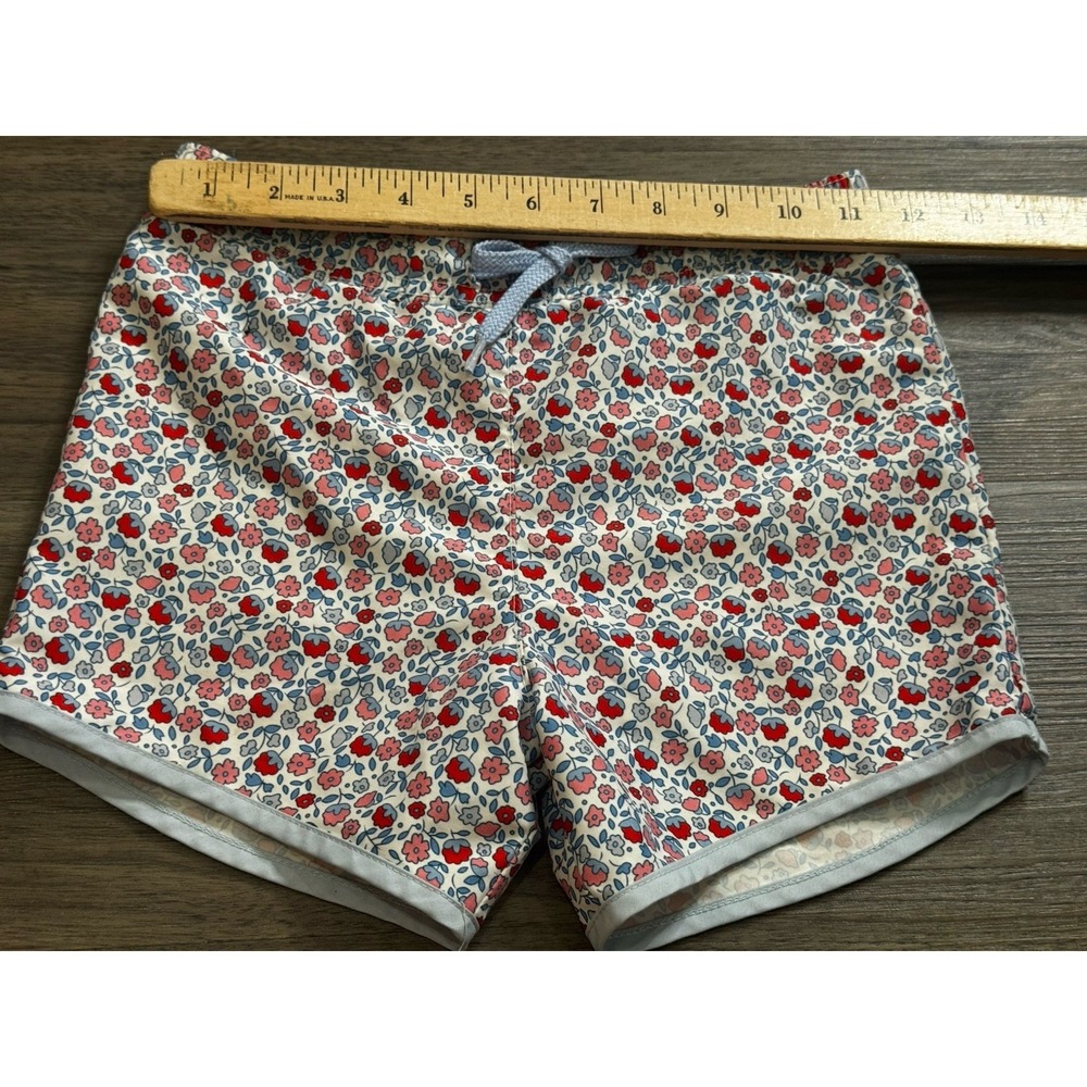 Minnow Swim Boys Boardie Trunks 7/8 Floral Shorts Coastal Preppy USA Beach - Picture 2 of 6